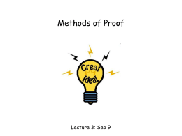 methods of proofs