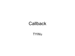 Callback by Interrupt