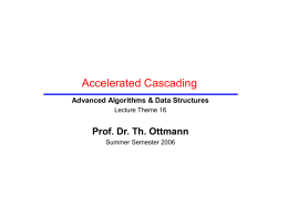 accelerated cascading