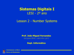 Aula 2: Number Systems - Engenharia de Computadores