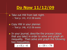 Do Now 12/8/06