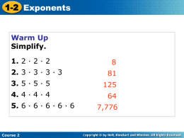 exponent