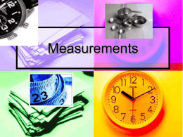 Measurements Powerpoint