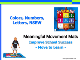 Colors, Numbers, Letters, and NSEW