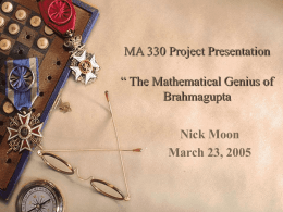 MA 330 Project Presentation
