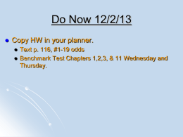 Do Now 11/16/11