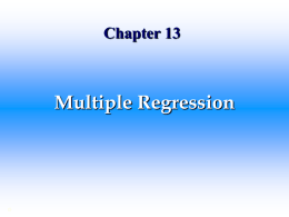 Predictions from the Multiple Regression Models