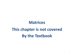 4 : Matrices