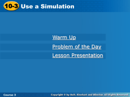 10-3 Use a Simulation