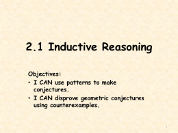 Inductive Reasoning