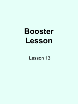 Word question and answers Booster 13 Level 5 to 6