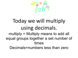 EDI NS 2_1 Multiplying Decimals