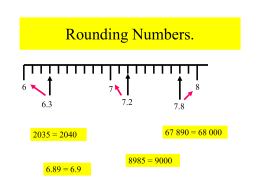 Rounding Numbers to Nearest Whole Number Ch3 LD