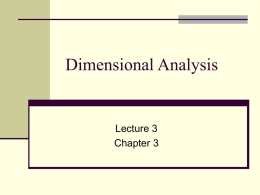 Dimensional Analysis #3