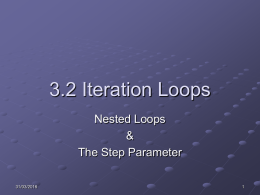 3.2 Nested Loops