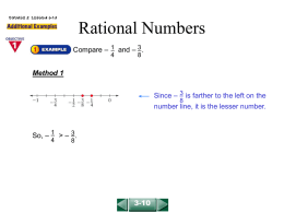 Rational Numbers (3-10).