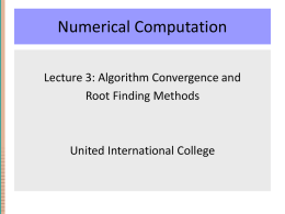 Lecture 3 - United International College