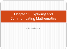 Chapter 1: Algebra Toolbox