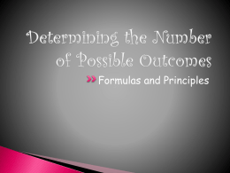 Fundamental Counting Principle and Permutations