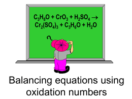 PowerPoint - Balancing Equations Using Oxidation