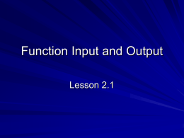 Evaluating Functions