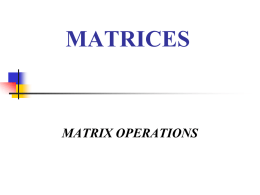 Inverse Matrices