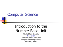 2-Number Base Units