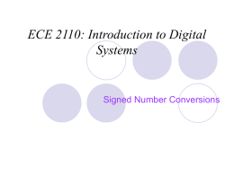 Signed Number Conversions