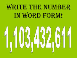 Write the number in word form!