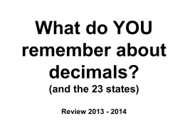 Decimal Summative Review Powerpoint