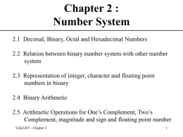 Chapter 2 : Number System