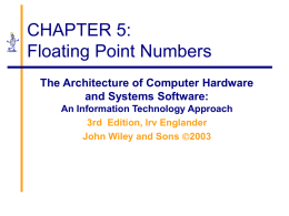 5. Floating Point Numbers