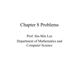 Chapter 8 BCD ---L2 - Department of Computer Science