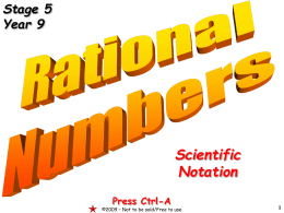 Rational Numbers 1