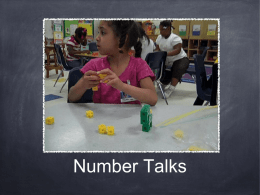 Number Talks - Elementary Math
