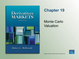 Monte Carlo Valuation