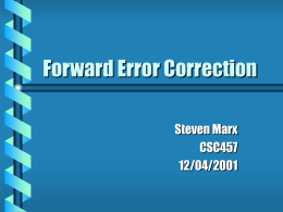 Forward Error Correction