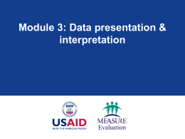 Module 3: Data Presentation and Interpretation