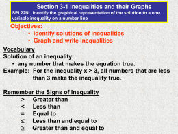 3-1 PPT Inequalities and their Graphs