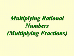 Multiplying Fractions PPT