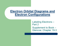 Electron Diagrams and Electron Configurations