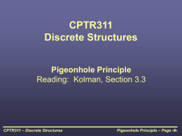 CPTR311 – Discrete Structures