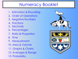 Numeracy Booklet HHS
