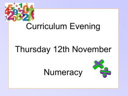 Numeracy-curriculum
