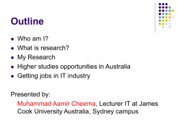 What is Research? - Muhammad Aamir Cheema