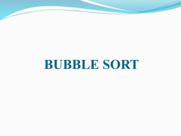Bubble Sort