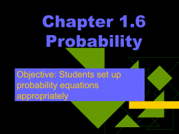 Sec1.6 Probability ppt