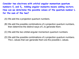 Consider two electrons with orbital angular momentum