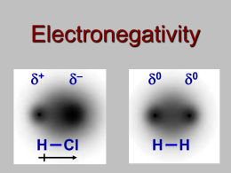 Electronegativity PowerPoint - Sharing Electrons