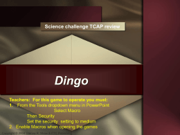 Dingo Game